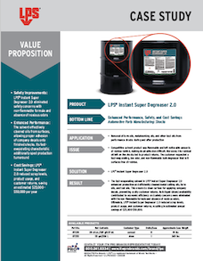 LPS® Instant Super Degreaser 2.0 - Automotive Shocks Manufacturing