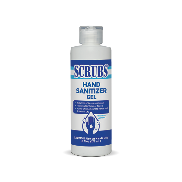 One SCRUBS Hand Sanitizing Gel 6 ounce bottle
