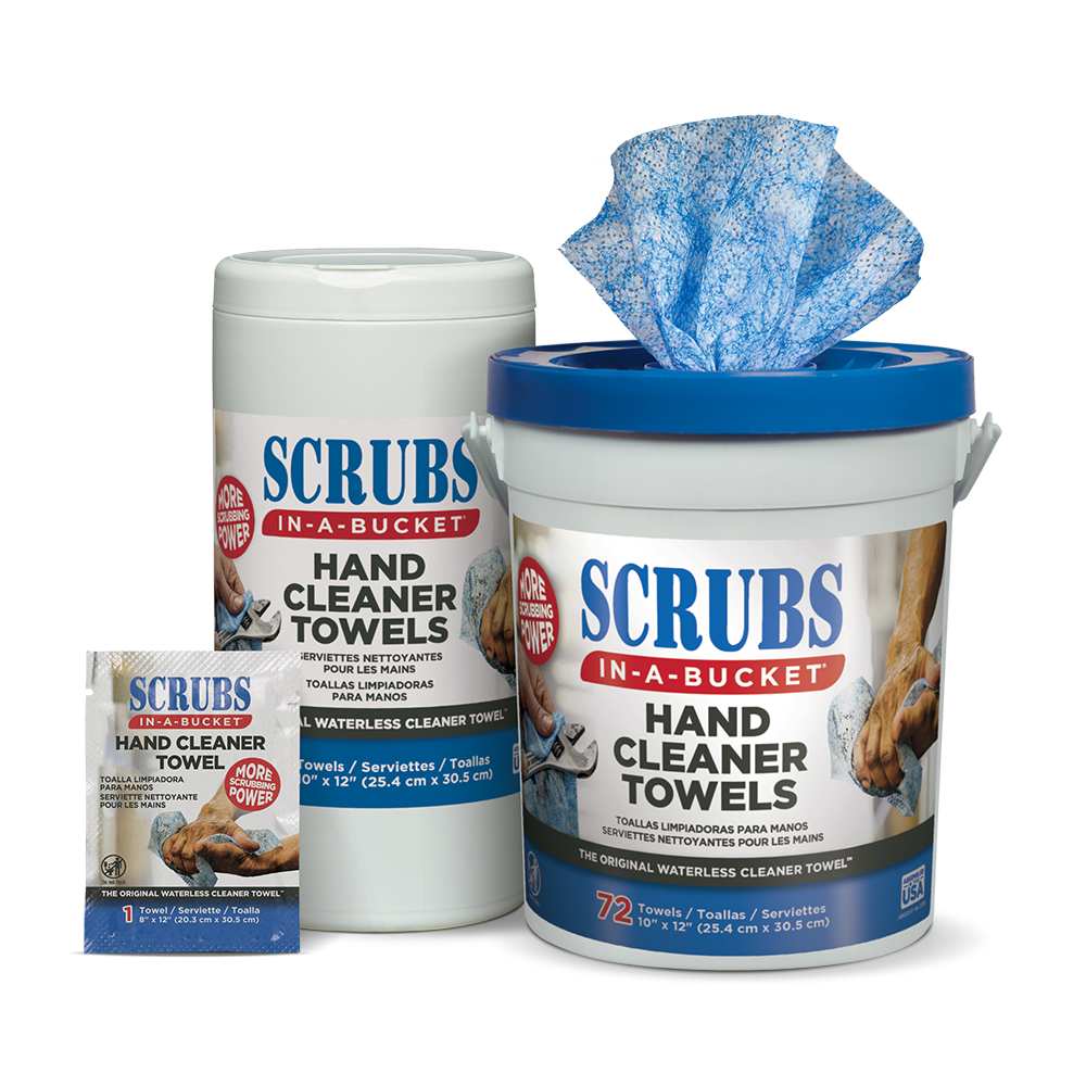 SCRUBS inaBucket Hand Cleaner Towels 42272