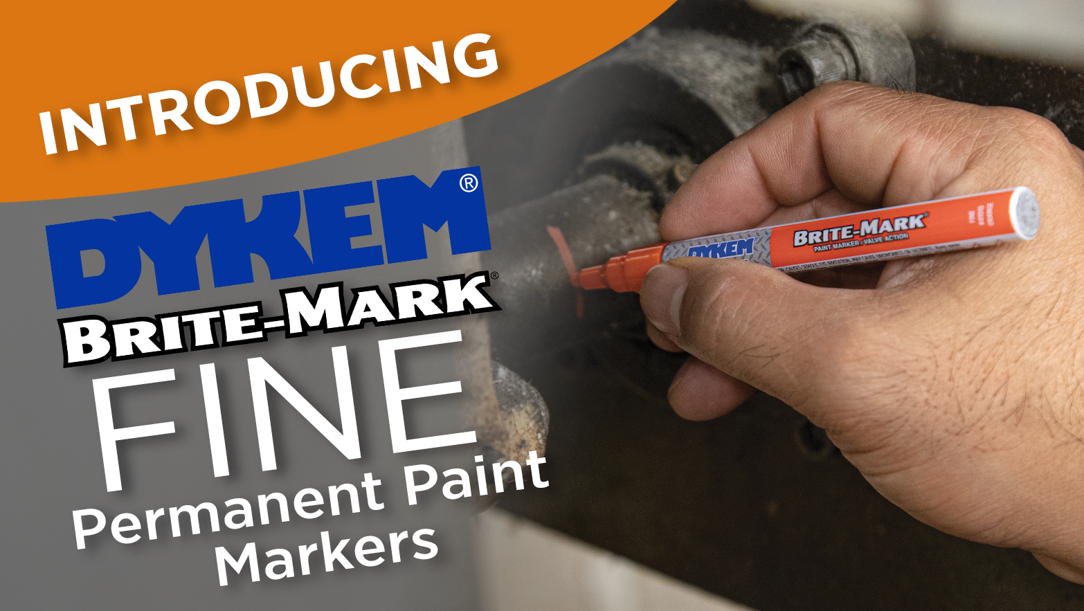 Dykem BRITE-MARK Paint Marker - White