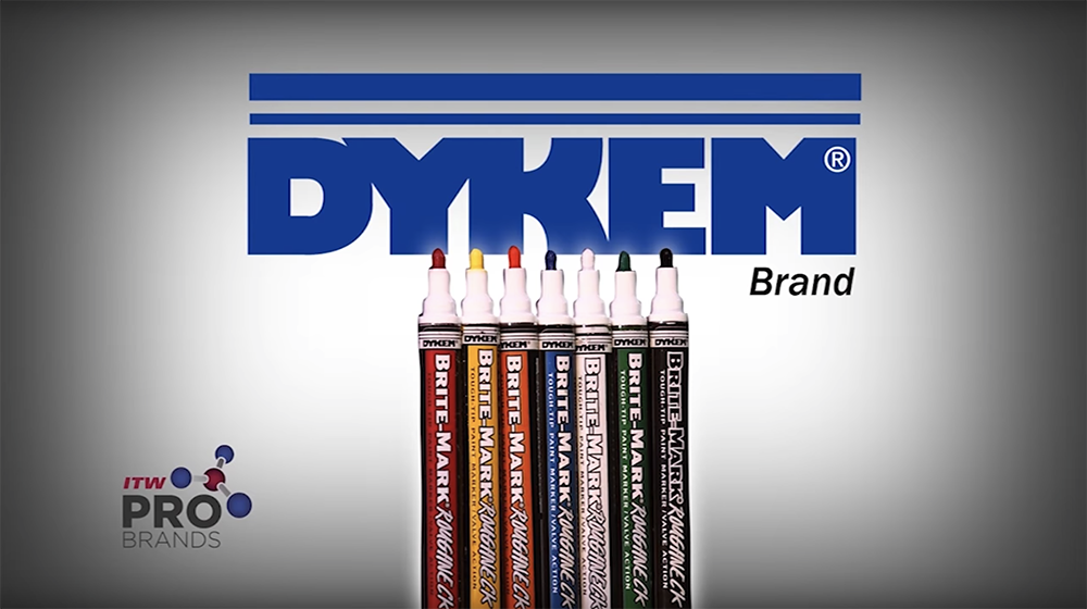 DYKEM BRITE MARK PAINT MARKER / VALVE ACTION: The general purpose permanent Marker