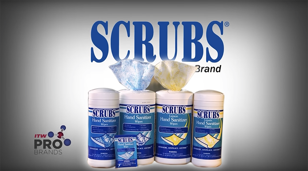 SCRUBS Stainless Steel Cleaning Wipes - ITW91956 